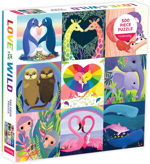 LOVE IN THE WILD 500 PIECE FAMILY JIGSAW PUZZLE - TANIS. KATY